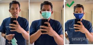 1) anda mestilah mempunyai topeng muka yang betul, mempunyai kepingan logam yang mengikut bentuk dan dapat menutup keseluruhan mulut dan hidung bagi mengelakkan topeng terbuka ketika sedang digunakan. Video Pakar Ijn Kongsi Cara Yang Betul Pakai Double Mask Mudah Saja Sinar Plus