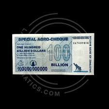 Image result for zimbabwe billion dollar note