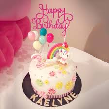 Ein einhorn kuchen in regenbogenfarben. Regenbogen Einhorn Kuchen Topper Luftballons Cupcake Topper Cloud Kuchen Fahnen Baby Dusche Kinder Geburtstag Party Weddding Dekorationen Cake Deko Aliexpress