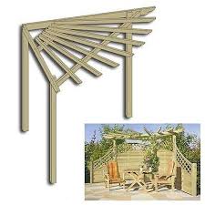 Eckpergola 240 X 240 X 220 Cm Pergola Aus Holz Fur Terrasse Gartenecke Ebay Pergola Holz Gartenecke Garten Kaufen