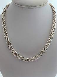 Sterling Silver 925 Milor Italy Woven Byzantine Necklace Chain Etsy Byzantine Necklace Chains Necklace 925 Sterling Silver