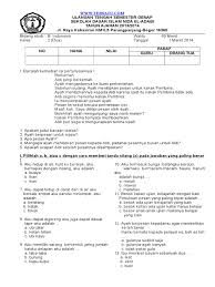 Contoh Soal Uts Genap Bahasa Indonesia Kelas 2 Sd Semester 2