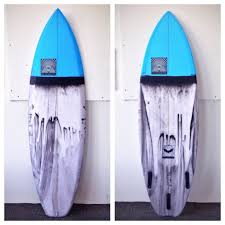 The Rapture W Translucent Sky Blue Nose X Black Drip Tint Surfboard Tints Translucent
