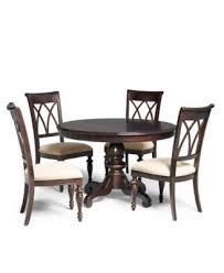 Bradford 5 Piece Round Dining Room Furniture Set With Upholstered Chairs Shop Dining Room Furniture Sets Round Dining Room Dining Room Furniture Collections