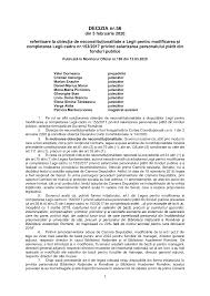 Tot luni a fost publicată în „mo şi legea privind reorganizarea unor autorităţi şi instituţii publice, raţionalizarea cheltuielilor publice, susţinerea mediului de afaceri şi respectarea. Http Www Ccr Ro Wp Content Uploads 2020 06 Decizie 56 2020 Pdf