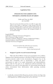 Establishment of national heritage fund 4. Pdf Enhancing The Garden City Towards A Deeper Shade Of Green