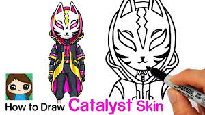 Fortnite llama drawing by tinatraces on deviantart. How To Draw Fortnite Catalyst Skin Cute Drawings Cute Easy Drawings Drawings