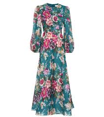 Allia Floral Linen Midi Dress