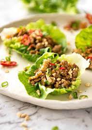 These stuffed lettuce cups make a great appetizer or perfect hot weather finger food, and they deliver a real taste of china. Chinese Lettuce Wraps San Choy Bow Recipetin Eats