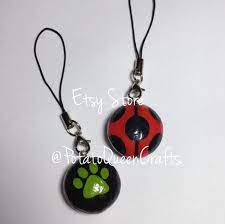 Miraculous Ladybug Double Sided Phone Charm Strap Miraculous Ladybug Party Ladybug Miraculous Ladybug