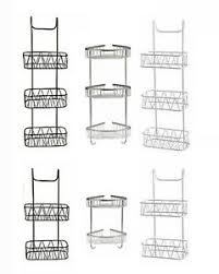 Storemic floating shelves rustic shelf for wall, sturdy wall mounted shelf set of 2 with foldable metal bracket, 20kg weight capacity, home decor wall shelves for bedroom, bathroom, living room. Over Door Corner Stainless Steel Shower Caddy Rust Free Bathroom Shelf Organizer Ebay