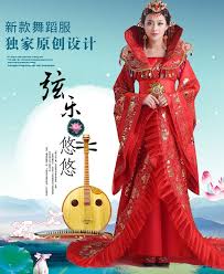 漢服女原創中國風古裝武則天漢唐代宮廷皇後貴妃舞蹈演出拖尾服裝 movie posters movies art