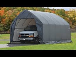 Originalshelters.com, a well known dealer and nationwide distributor of portable garage shelters, provides garage in a box. Shelterlogic Garage And Shelter Series Suv And Truck Garage In A Box With Easy Slide Cross Rail Youtube