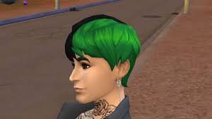 It consists of black base color. Mod The Sims Two Tone Split Short Hair By Lightningbolt Sims 4 Hairs