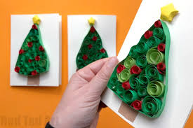 By easy peasy and fun. Quilled Christmas Tree Cards Red Ted Art Make Crafting With Kids Easy Fun