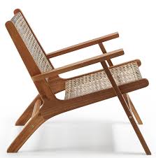 Leider hat er etwas probleme mit dem stuhl. Lan Stuhl In Fester Teak Und Kunststoffseil