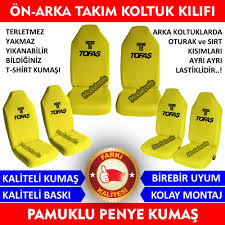 Tofas Araba Arac Servis Koltuk Kilifi On Arka Takim Sari Penye Kumas Sk199 Bayilere Ozel Kdv