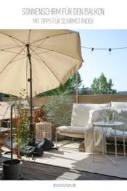 Sonnenschirm Fur Den Balkon Platzsparende Balkonmobel Balkon Ideen Balkon