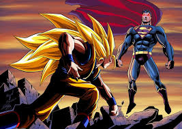 Goku Vs Superman Colored By Swave18 On Deviantart Goku Vs Superman Superman Artwork Goku Vs