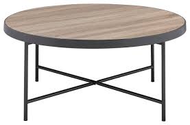 Find for discount urban coffee table by m.a.d. Weathered Gray Oak Round Coffee Table Industrial Coffee Tables By Urban Designs Casa Cortes Houzz