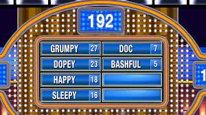 If a coal miner lived in a mine, name something he would have to get used to doing in the dark (6 answers) 4. Family Feud Review Gamespew