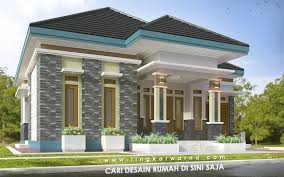 Desain tiang dan keramik teras rumah minimalis 2016 via kreasirumah.net. Lingkar Warna 15 Desain Rumah Minimalis Dengan Batu Alam Denah