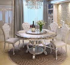 Shop our large selection of formal extending dining room sets. European Marble Round Dining Table Is Simple And Modern 10 People With Turntable Dining Table Stainless Steel Dining Table And Dining Room Sets Aliexpress