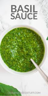 Basil Sauce Recipe In 2020 Basil Sauce Breakfast Recipes Easy Recipe For Mom