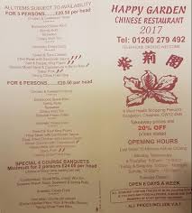 Happy Garden Chinese Restaurant Fotos Congleton Opiniones Sobre Menus Precios Restaurantes Facebook