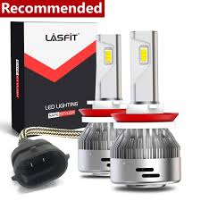 Lasfit H11 H8 H9 Led Headlight Conversion Kits High Low Beam Fog Light 60w 6000lm 6000k Cool White 2pcs Walmart Com Walmart Com