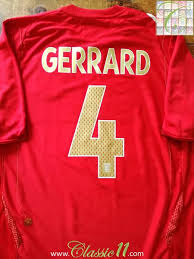 Clint dempsey, 2006 primary kit: 2006 07 England Away Shirt Football Gerrard 4 Umbro Soccer Jersey Classic Football Shirts