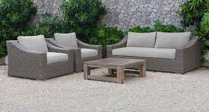 Wicker warehouse provides a large selection of quality outdoor resin wicker dining tables that are perfect for your patio or deck. Renava Palisades Outdoor Beige Wicker Sofa Set
