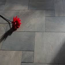 Riverstone Antracite Combination 0 88sqm Slate Bathroom Floor Bathroom Floor Tiles Grey Slate Bathroom