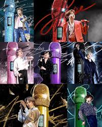 Bts On Instagram Which Colour Of Mic Do You Like The Most Cr Bts On Canvas In 2020 Bts Album Bts Foto Bts