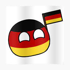 countryballs with their flag germanyball 