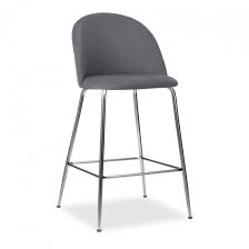 Barhocker mit lehne oder auch ohne gibt es in zahlreichen ausführungen. Grau Samt Gepolsterter 65cm Heather Barhocker Kuchen Barhocker