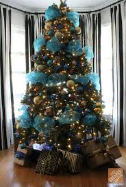 This is a bright idea when you don't. Christmas Tree Decorating Ideas Turquoise Christmas Christmas Decorations Beautiful Christmas Trees