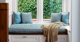 Armless upholstered bench with back. All About Window Seats This Old House