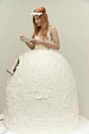 19 Foods That Fashion Has Totally Ruined Worst Wedding Dress Dress Cake Wedding Dress Cake