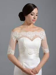 Off Shoulder Bolero Wedding Jacket Bridal Jacket Wedding Etsy Wedding Dress Topper Lace Bolero Wedding Lace Jacket Wedding