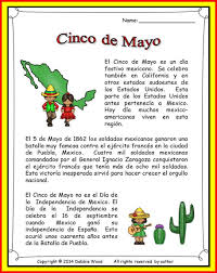 Cinco De Mayo Bilingual Reading Vocabulary Grammar Cognates Learning Spanish Cinco De Mayo Spanish Lessons For Kids