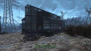 Abernathy Farm Settlement House With Glass Elevator Glass Elevator Fallout 4 Settlement Ideas House