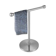 Most units are made from durable aluminum or stainless steel. Jqk Hand Towel Holder Stand Modern Tree Rack Free Standing For Countertop With 12 Inch Bar 304 Stainless Steel Brushed Finished Htt100 Bn Buy Online In Dominica At Dominica Desertcart Com Productid 169674341