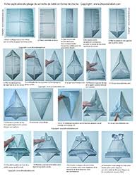 Quand noël s'annonce, tous les couleurs et styles se prononcent. Pliage De Serviettes De Table En Papier Pliage De Papier Origami Deocration De Table Plier Du Papier Decor De Table Origami Serviettes En Papier