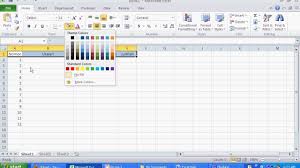 Belajar Ms Excel 2010 Membuat Tabel Sederhana Youtube
