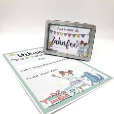 Eine tapferkeitsurkunde muntert ihre gäste nach der behandlung wieder auf. Das Zahnfee Set Fur Den Ersten Ausgefallenen Milchzahn