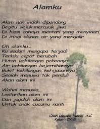 Baik ketajuban sang penulis puisi dengan alam itu sendiri puisi tentang alam yang rusak. Puisi Alam Hutan Koleksi Puisi