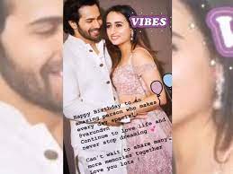 Because of the work done here, birthday rai is here today. Varun Dhawan S Girlfriend Natasha Dalal Has The Sweetest Message For The Birthday Boy