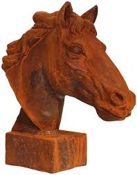 Iron Horse Head Sculpture Iron Horse Bust Horse Sculpture Statue Figurine Garden Amazon De Garten In 2020 Pferdeskulptur Skulpturen Pferdekopf