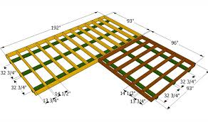 How To Build A Workshop Howtospecialist How To Build Step By Step Diy Plans Shed Floor Plans L Shaped Deck Ideas Floor Framing